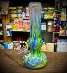 8” Bell W/Straight Neck Soft Glass Waterpipe