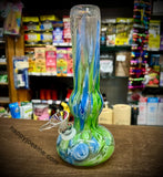8” Bell W/Straight Neck Soft Glass Waterpipe