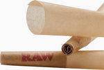 RAW Cones Classic King Size | 200 Pack | Natural Pre Rolled Rolling Paper with Tips & Packing Tubes Included