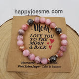 Natural Stone Bracelet - Mother's Day Gift with Card