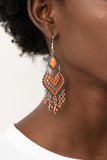 Dearly Debonair Earrings Orange