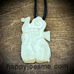 Mayan Bone Carved Adjustable Necklace
