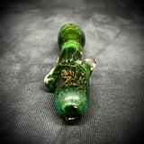 Zephyr Green Frit Glass Chillum