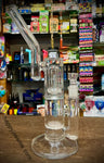 14" Perk Tech Scientific Bent Neck UFO Perc & Honeycomb Perc, Waterpipe