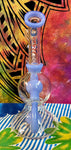 8” Bent Neck Single Perc Recycler Periwinkle Waterpipe