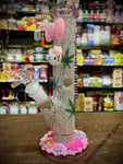 9.5” Sparkly Sanrio Hello Kitty Waterpipe-Pink Bejeweled