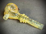 Wrap & Rake Fume Skull Hammer Bubbler W/Black Opal by Pharo