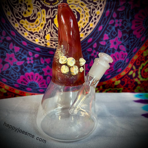 6.5” -Mrs Claws- Barn Red Claw W/Barnacles￼Waterpipe