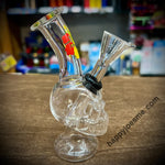 5” Mini Glass Skull Waterpipe