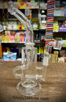 9" Slight Bent Neck Recycler Waterpipe