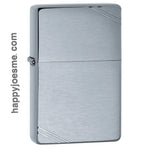 Zippo-230 Vintage Br Fin Chrome Lighter