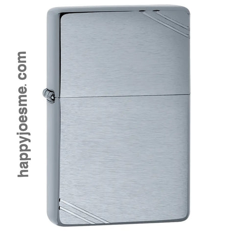Zippo-230 Vintage Br Fin Chrome Lighter