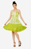 Tie Dye Sleeveless Night Out Beach Dress