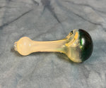 Silver Fumed Handpipe W/Mossy Front