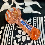 4” Rock Glass Chunky Swirl Handpipe