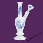 9” Fine China Glass Waterpipe