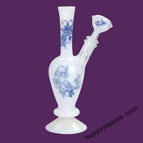 9” Fine China Glass Waterpipe