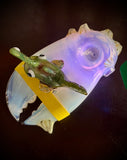 UV Claw/Angler Fish/ W Barnacles ￼Handpipe - Mrs Claws/Hareball Collab