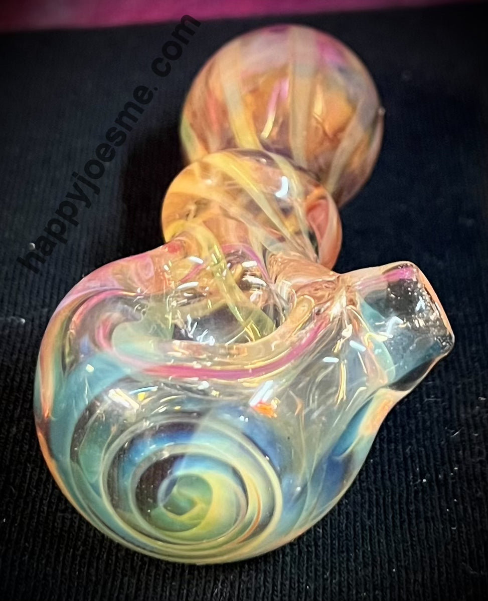 Silver/Gold Fumed Handpipe – Happy Trails Inc & Joe's Smoke Shop