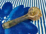 Silver Fume Gold W/Single Bump Handpipe