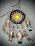 Dreamcatcher-Black/Yellow/Red/Green-Made in Mexico