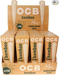 Whole Box of 32 - OCB Bamboo Mini 70mm Size Cones 10 Pack