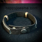 Faux Leather Sparkly Bracelet