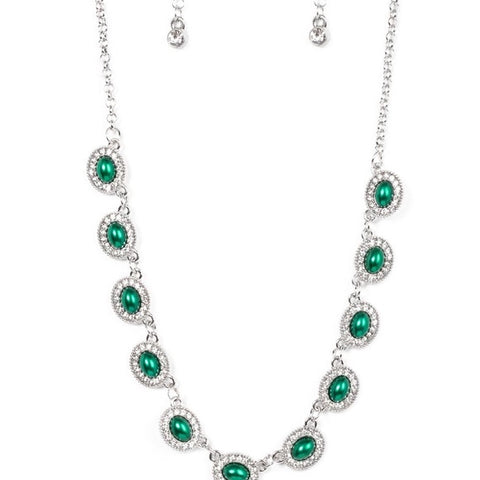 Paparazzi Modest Masterpiece Green Necklace