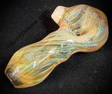 Silver/Gold Fumed Swirl Handpipe