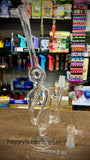 12" American Glass Recycler Waterpipe w/ Dome & Nail