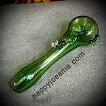 Clear Green Dotted Handpipe
