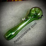 Clear Green Dotted Handpipe