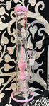 16” Rock Glass Triple Perc Straight Waterpipe