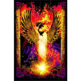 Phoenix Rebirth Non Flocked Blacklight Poster – UV Wall Décor- 24"x 36 "