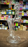 Clear American Bubbler W/Opal&marble