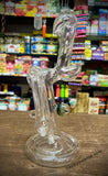 Clear American Bubbler W/Opal&marble