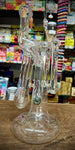 Double Chamber Clear American Bubbler