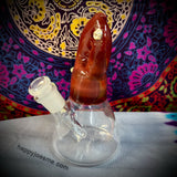 6.5” -Mrs Claws- Barn Red Claw W/Barnacles￼Waterpipe