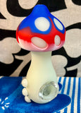 4.5” Silicone Mushroom Glow In The Dark Steamroller