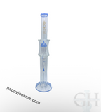 18” Dual Perc Hourglass Top Waterpipe