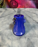 Solid Blue Dry Hammer Bubbler