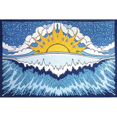 Sunshine Joy Sun Wave 45x30 Tapestry