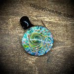 Frit Swirl Glass Pendant