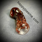 Burgundy Frit Octopus Handpipe