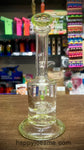 7" ivy Green co. Slight Bent Neck Waterpipe w/ Tornado perc