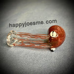 Burgundy Octopus Handpipe