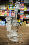 8" Slight Bent Neck Waterpipe w/Showerhead Perc