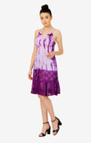 Tie Dye Sleeveless Night Out Beach Dress