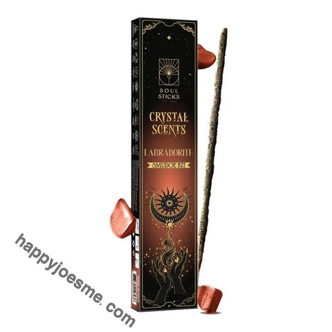 Labradorite Crystal Scents Incense Sticks Smudge Kit