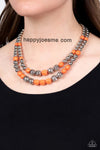 Paparazzi Country Road Trip Orange Necklace